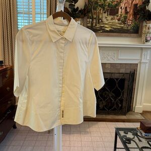 Kate Spade Ivory Button-Up Blouse